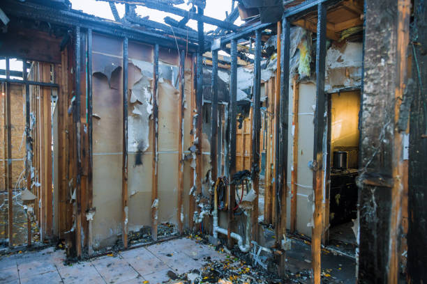 Professional Fire Damage Assessment technician working in South Padre Island, TX